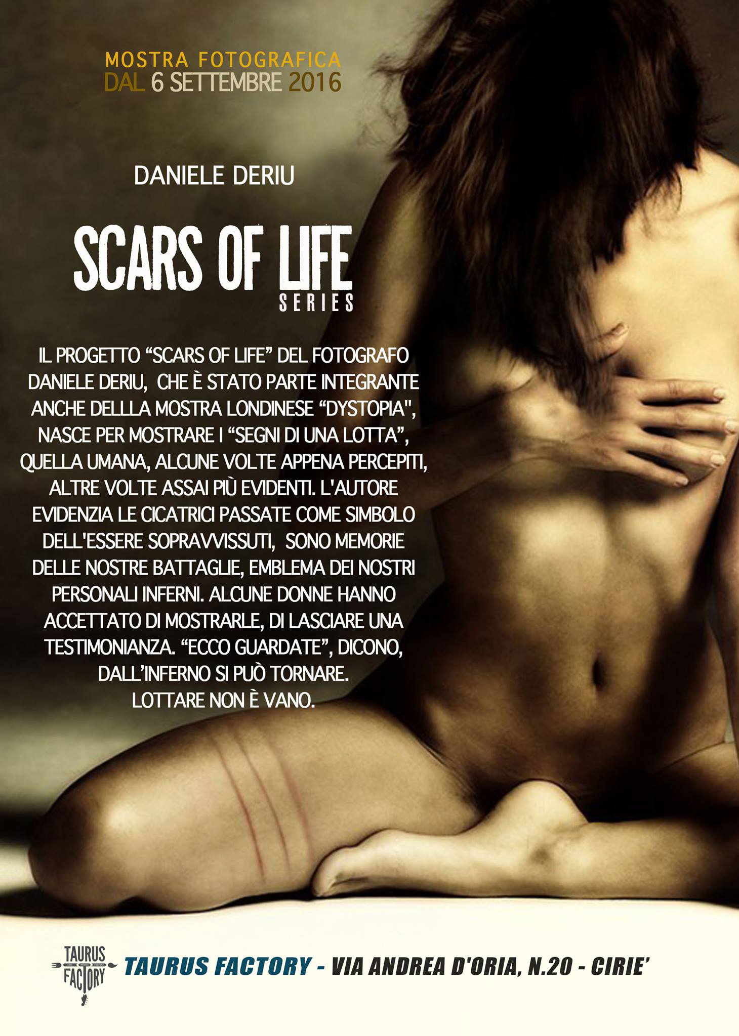 La serie “Scars of life” di Daniele Deriu a Torino